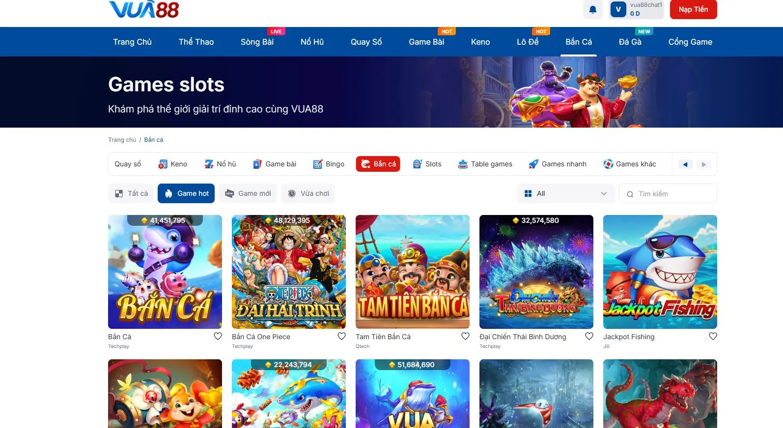 Thông tin về cổng game tại Vua88