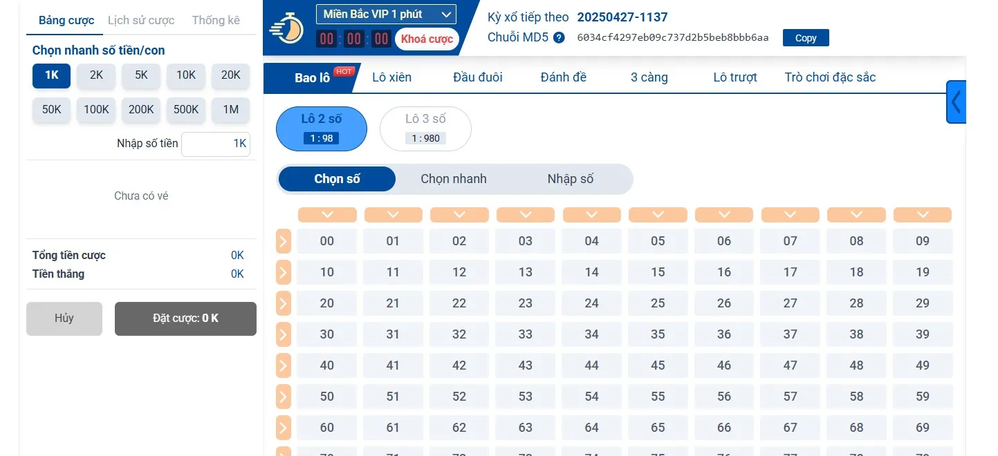 Đánh xiên 3, xiên 4 gia tăng tiền thưởng