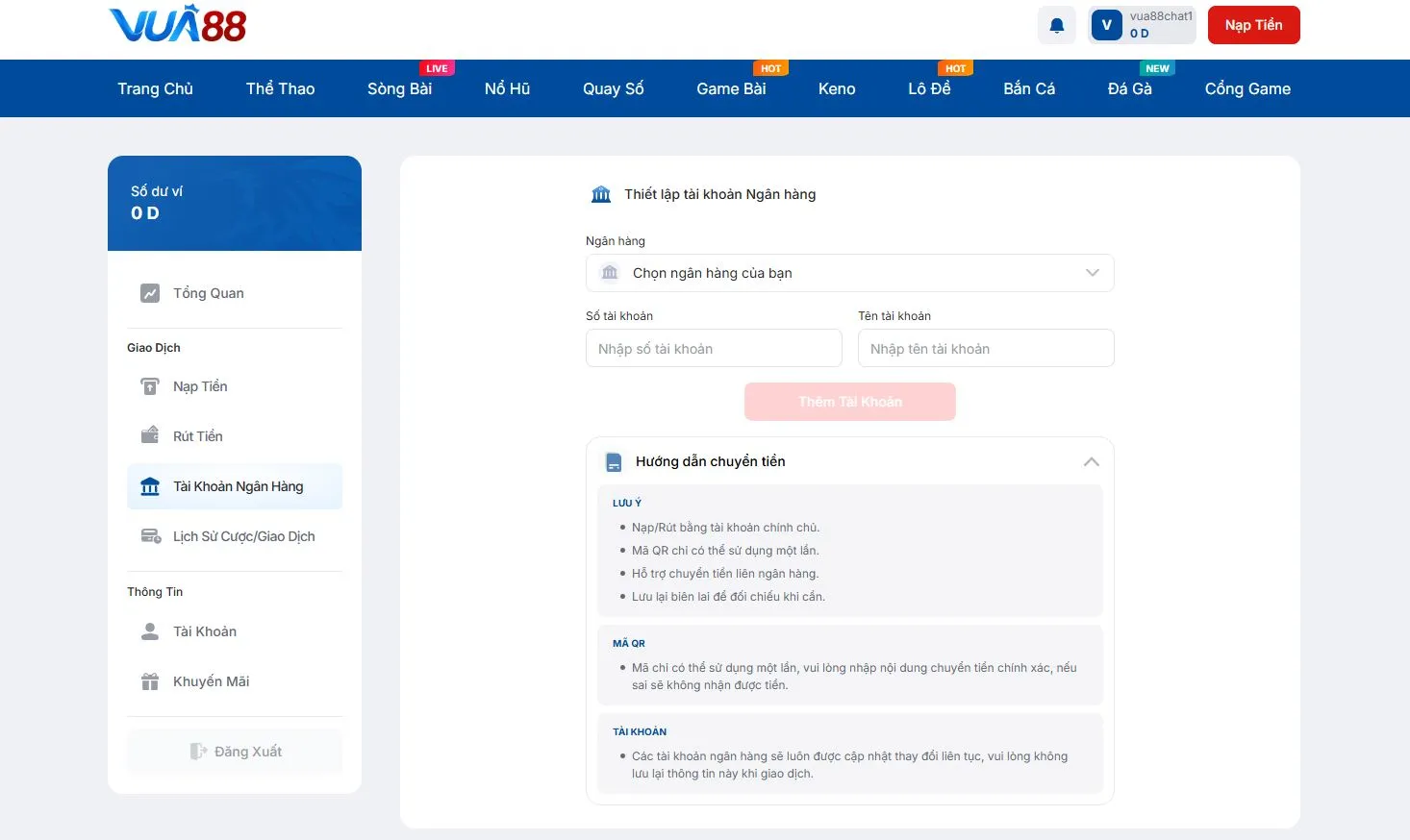 Những điều cần lưu ý tại Vua88 online