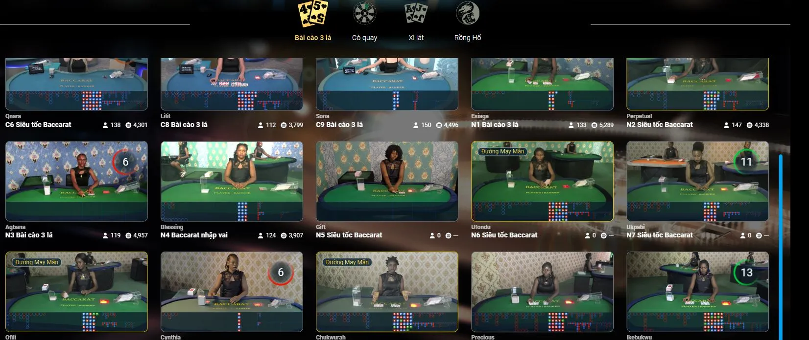 Game được yêu thích tại sòng bài Vua88