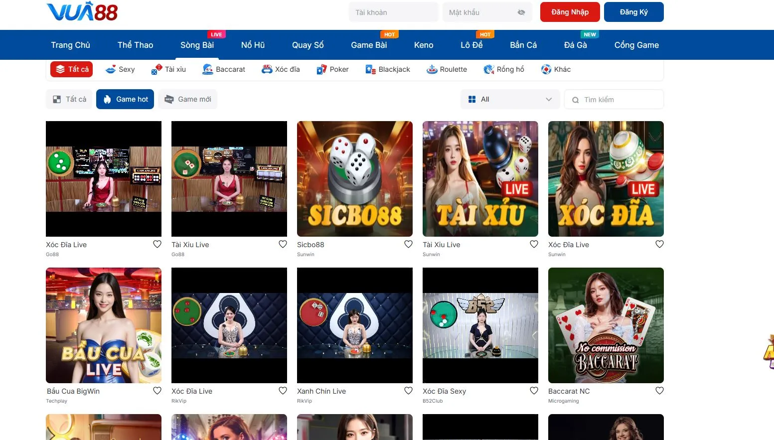 trang-chu-Vua88-2 Sảnh Live Casino tại Vua 88