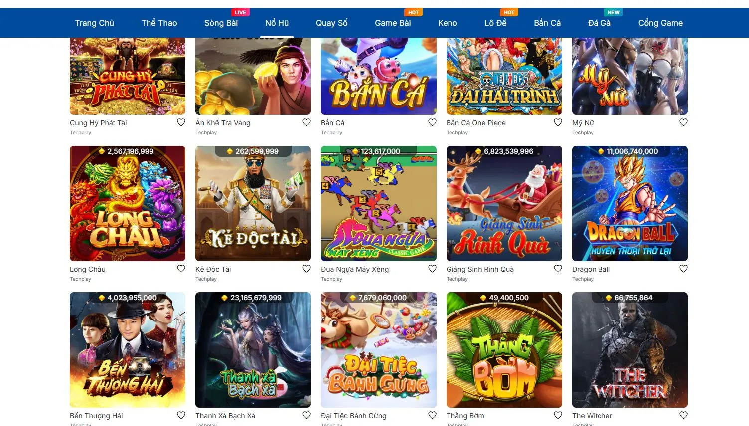 Vô vàn tựa game nổ hũ hấp dẫn