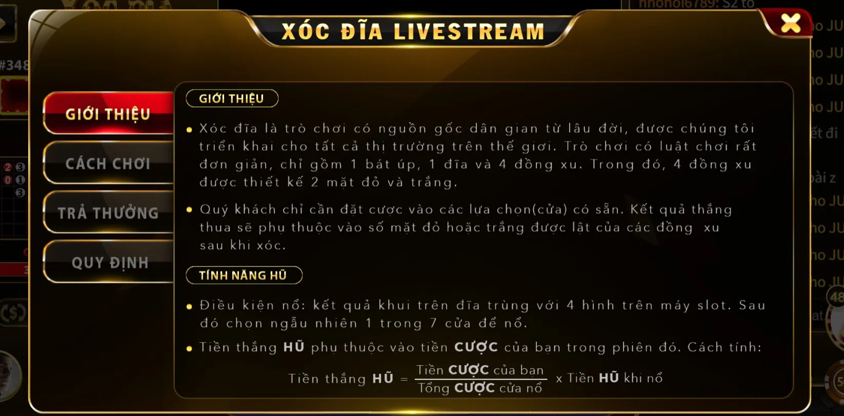 Cách chơi xóc đĩa live Vua 88