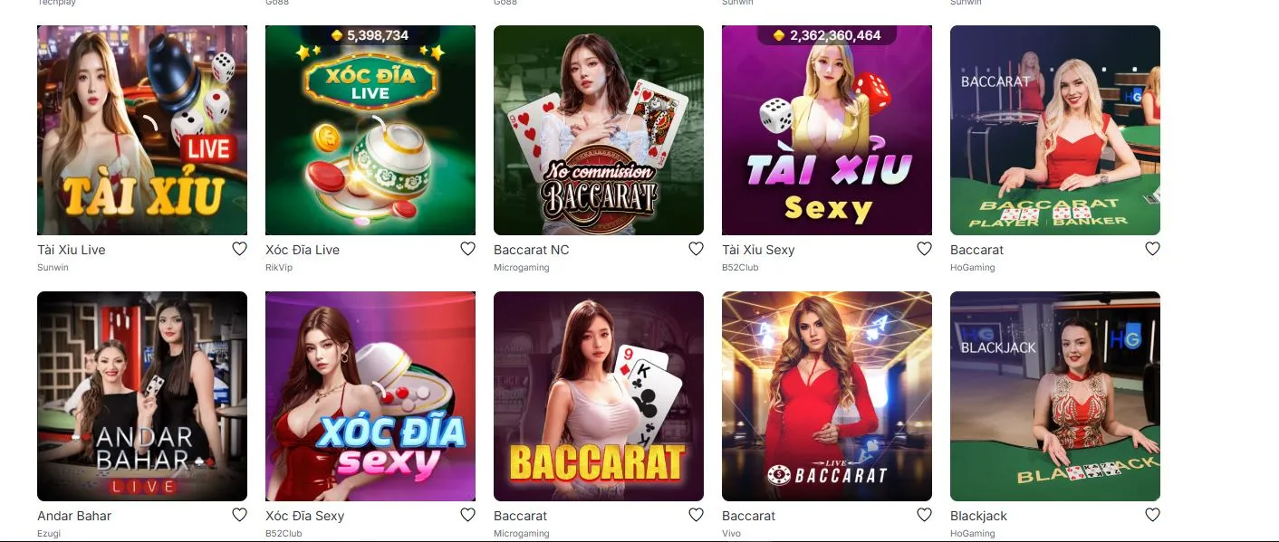 baccarat Vua88 2 Cược đa dạng trong game
