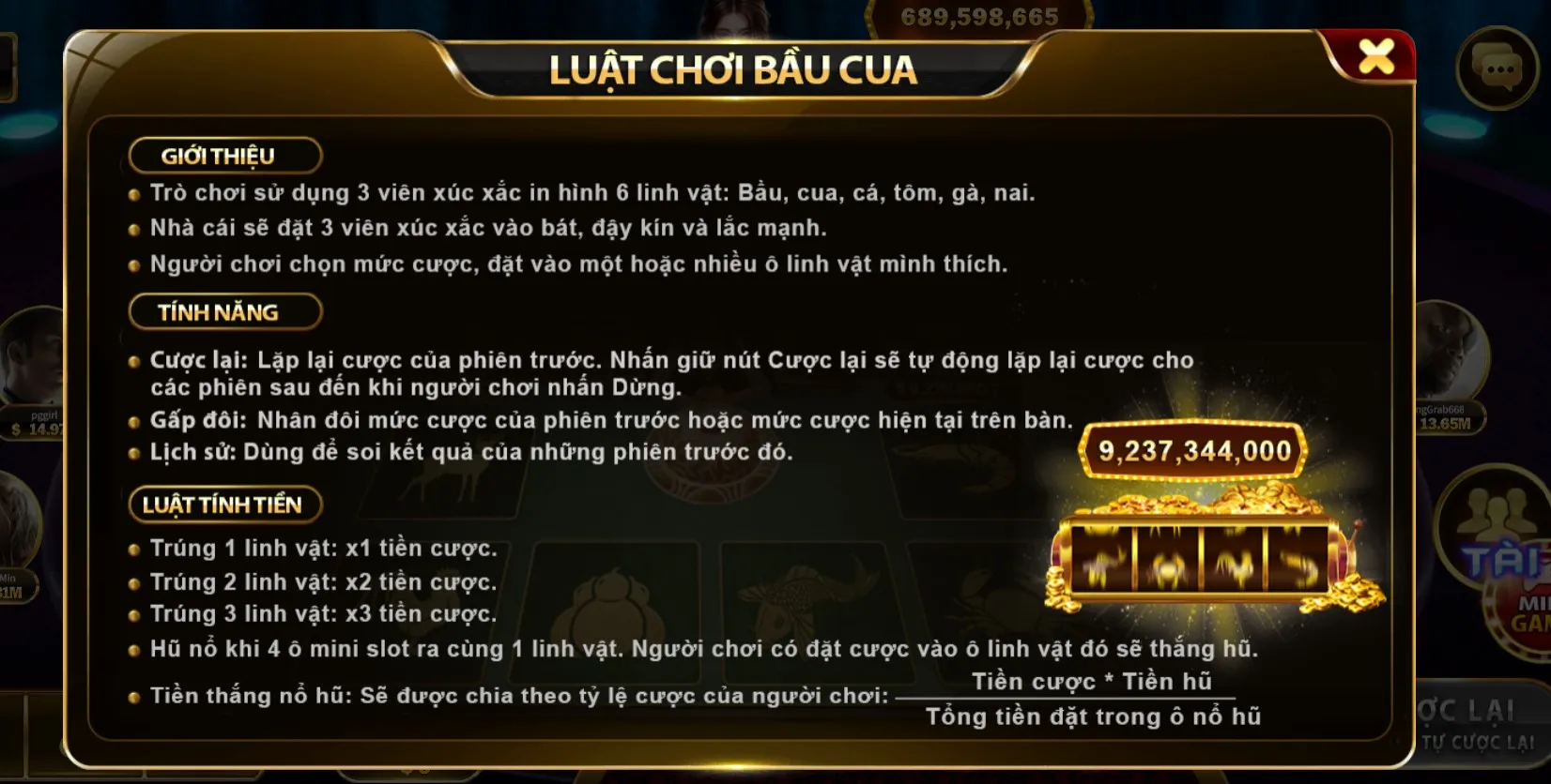Luật chơi bầu cua Vua 88