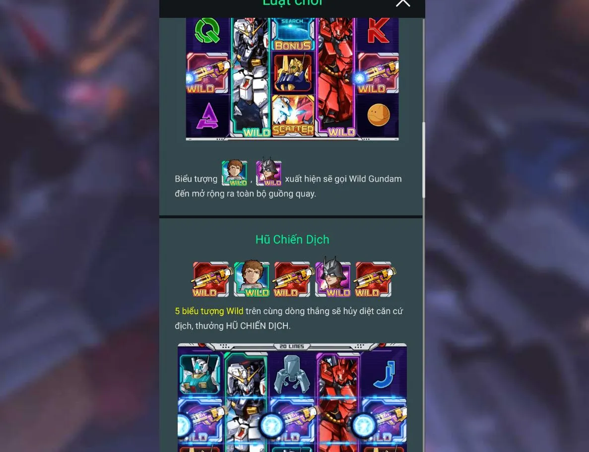 Những điều lưu ý khi chơi Đại Chiến Gundam