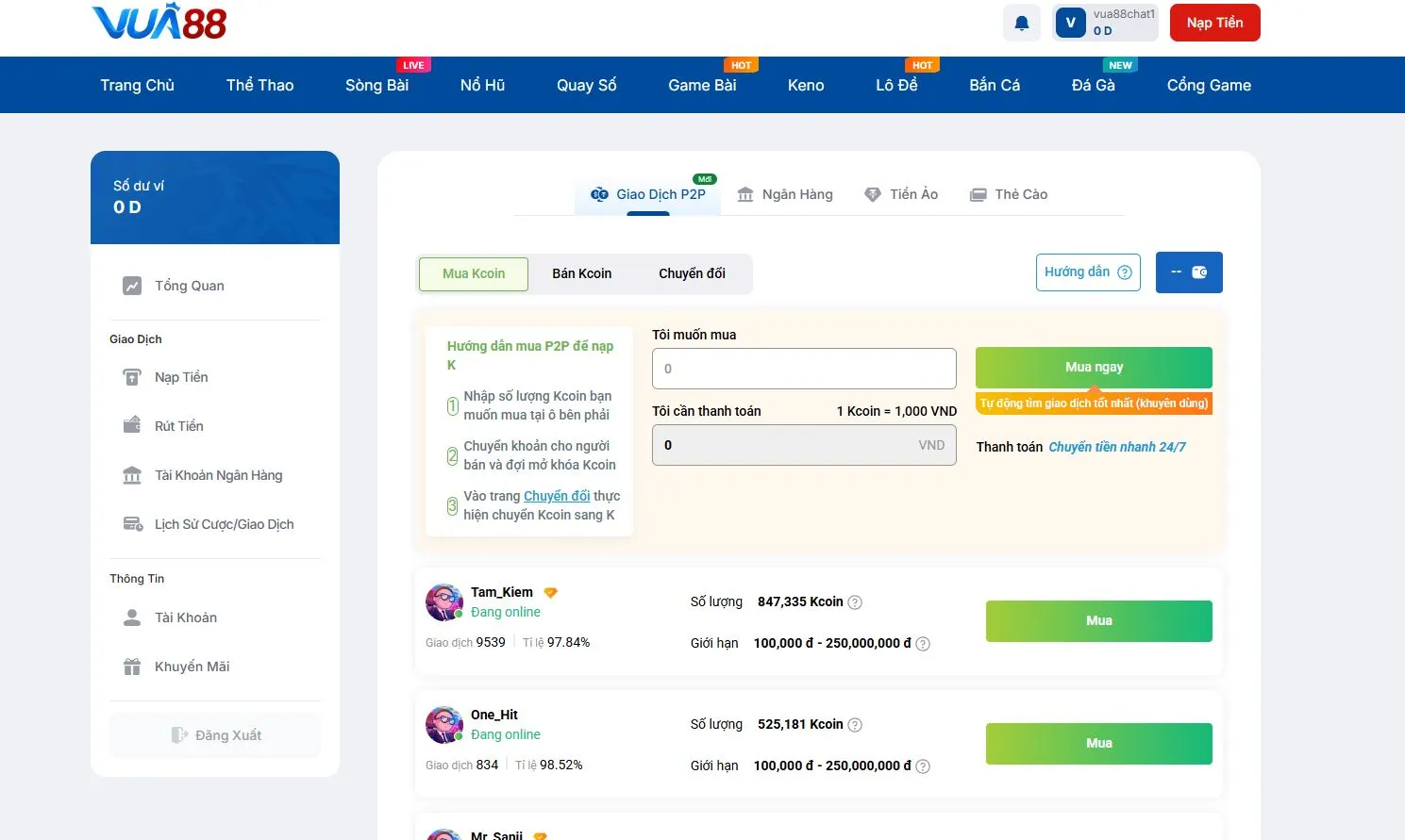 Các chú ý quan trọng trong hướng dẫn rút tiền