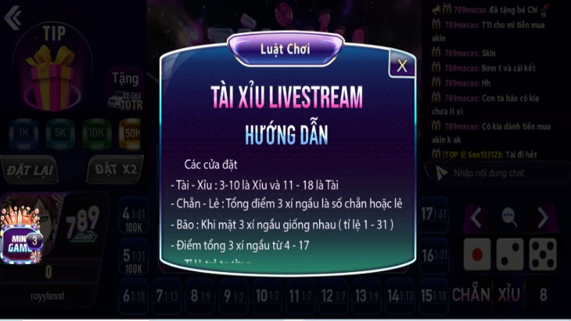 Chiến lược và mẹo chơi Tài xỉu livestream Vua88 hiệu quả