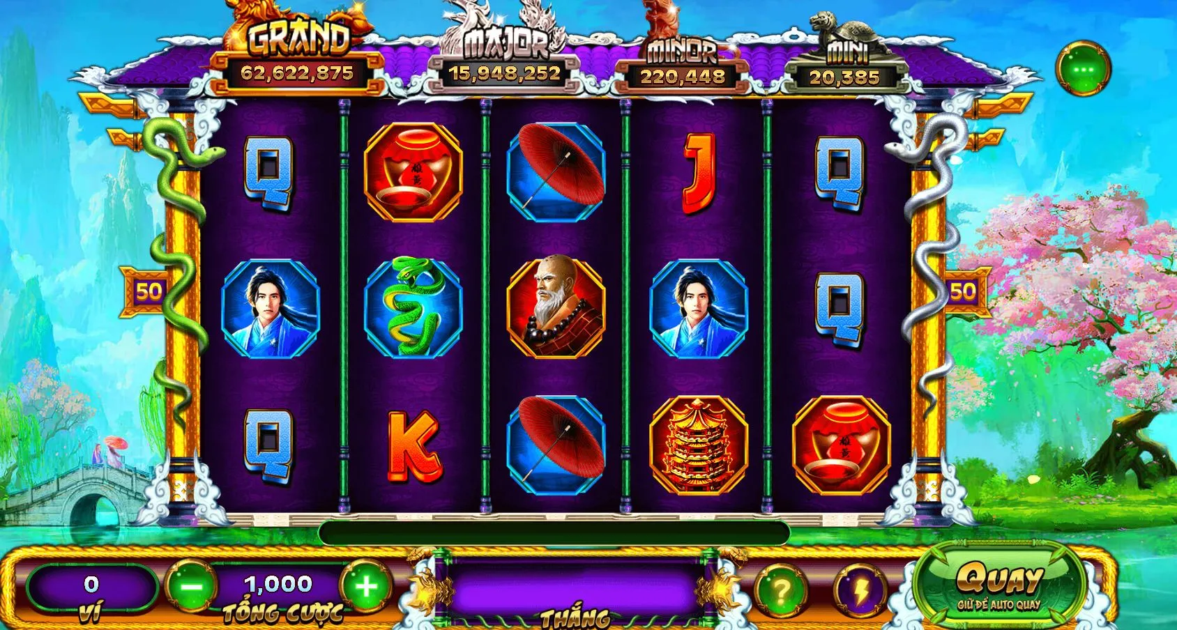 Biểu tượng đặc biệt của slot Thanh Xà Bạch Xà