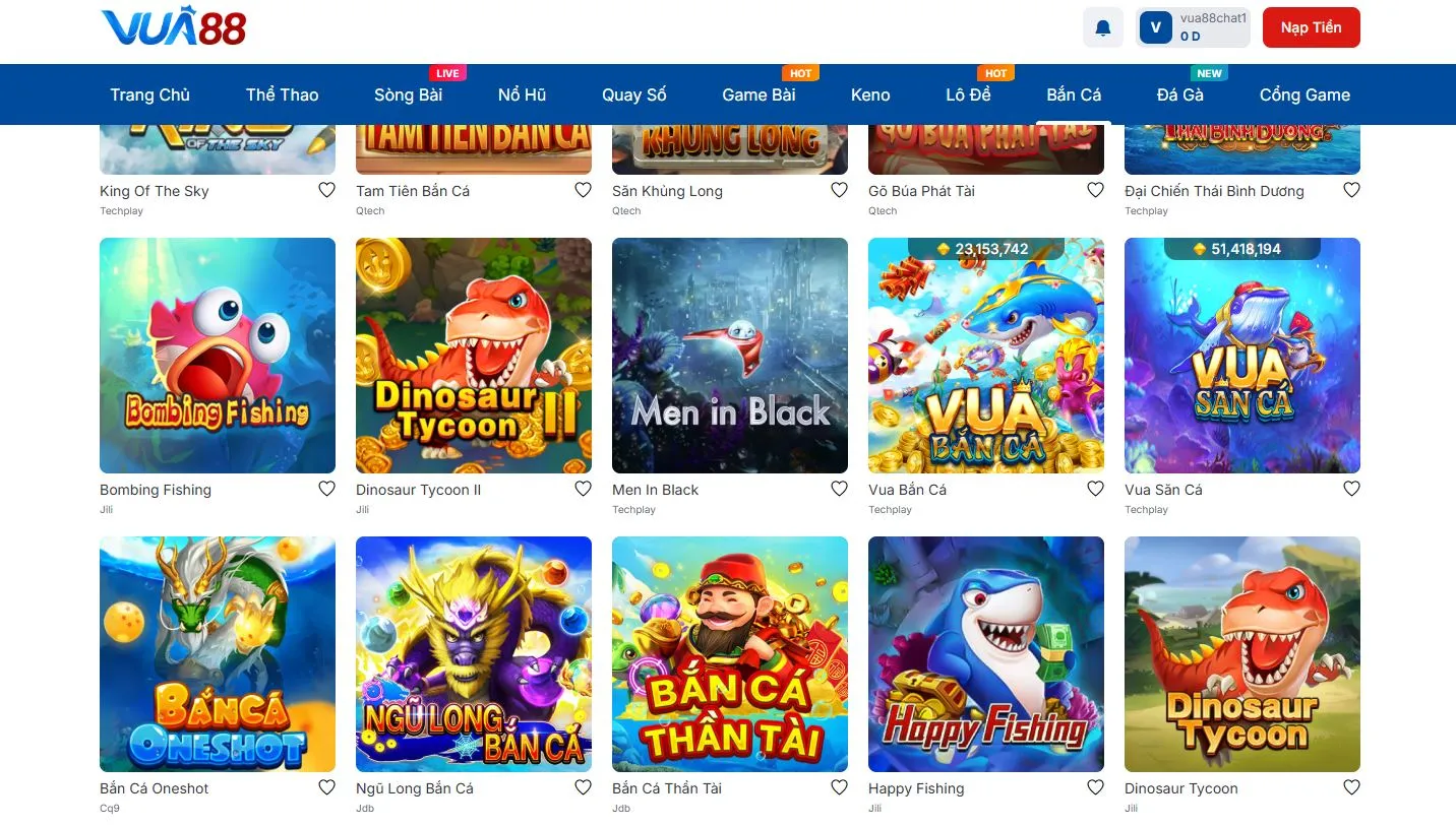 Điểm nổi bật của game Vua bắn cá Vua88