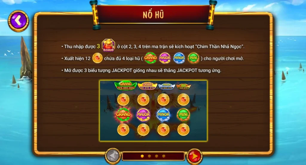 Chim thần là biểu tượng Wild của game