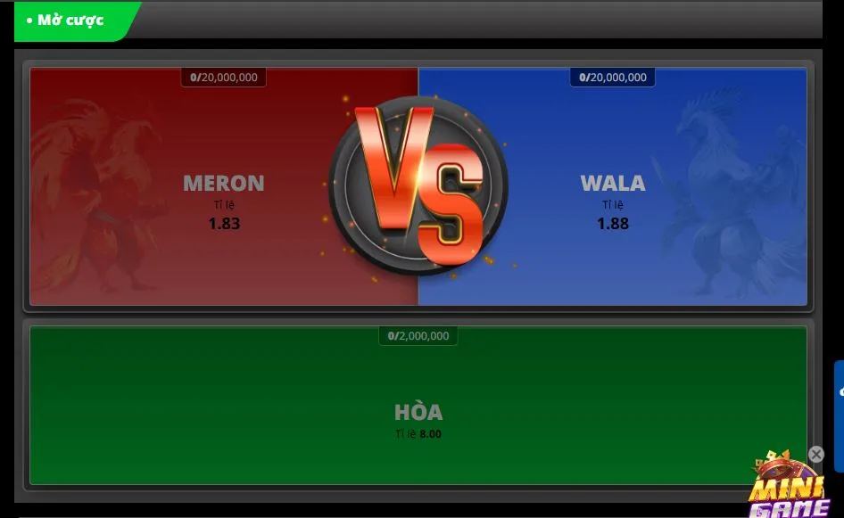 da ga online Vua88 3 Chọn kèo Đá gà online để chơi đúng chiến thuật