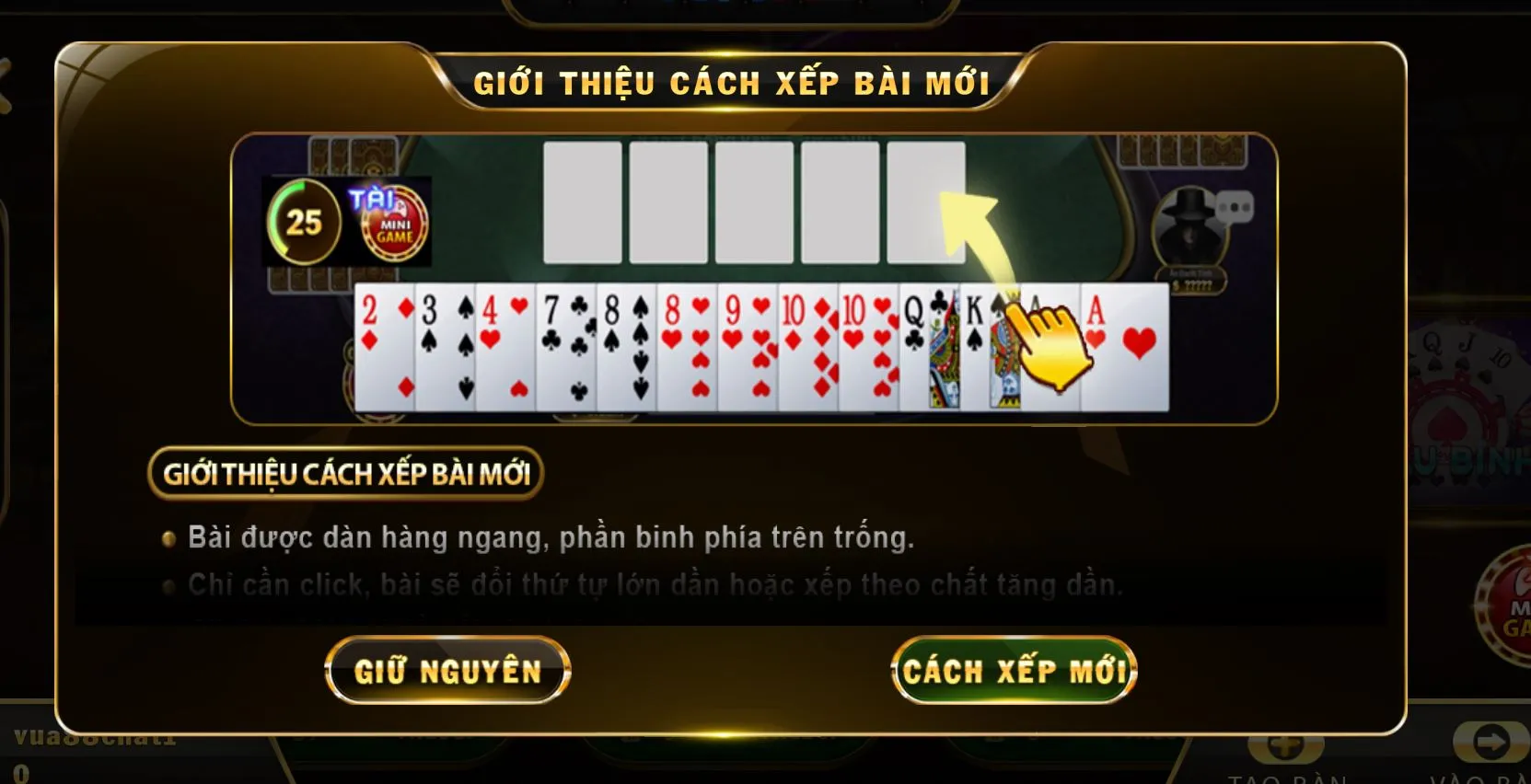 mau binh Vua88 4 Các tổ hợp bài trong Mậu binh tại Vua88