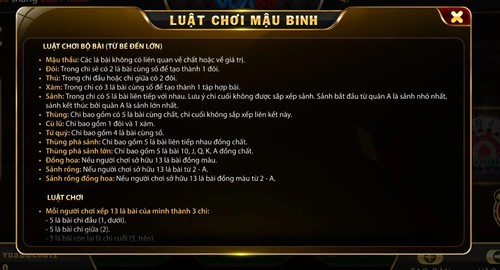 mau binh Vua88 5 Giới thiệu về Mậu binh tại Vua 88