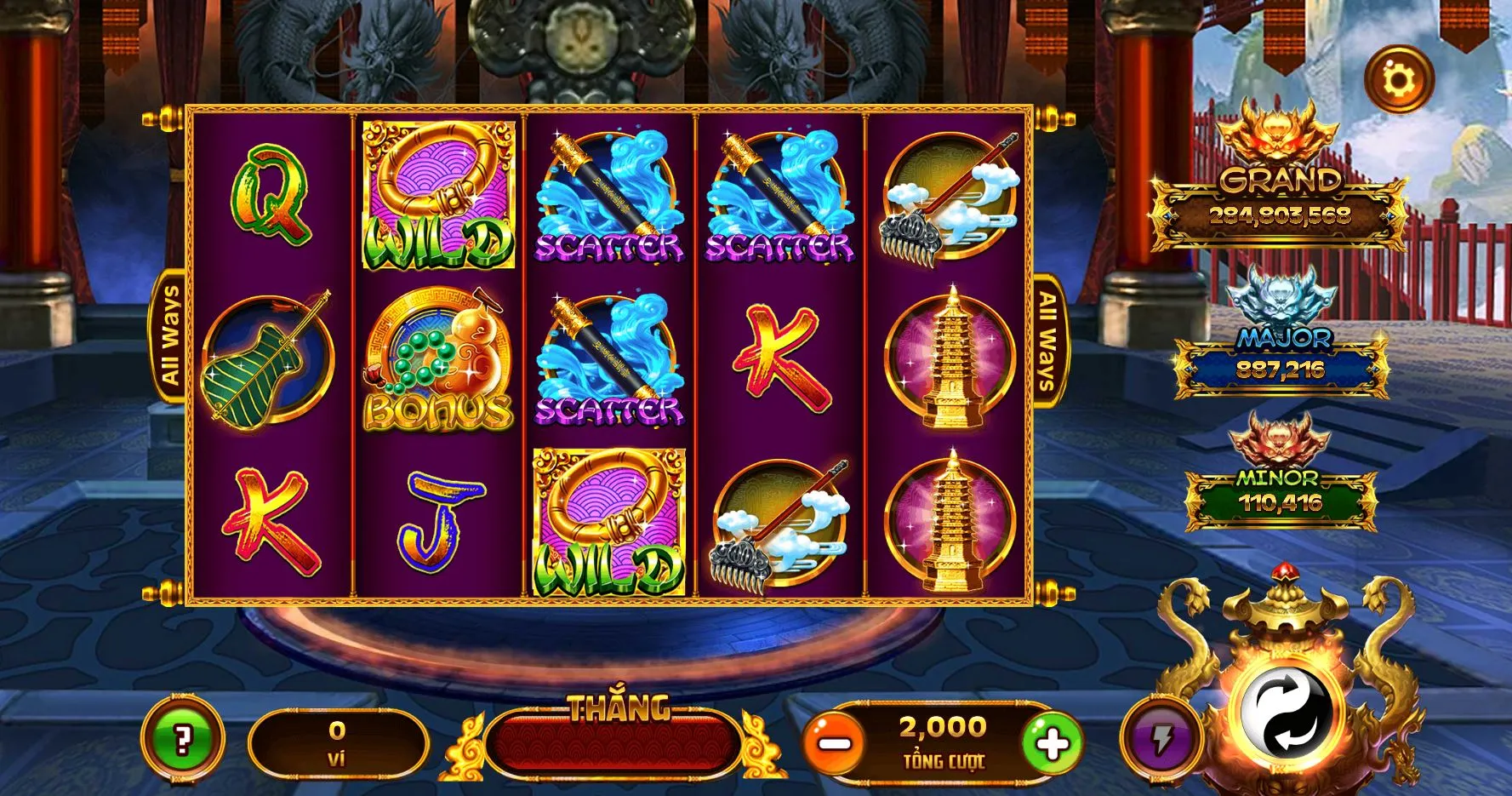 Biểu tượng thần khí trong Tây Du Thần Khí tại Vua88